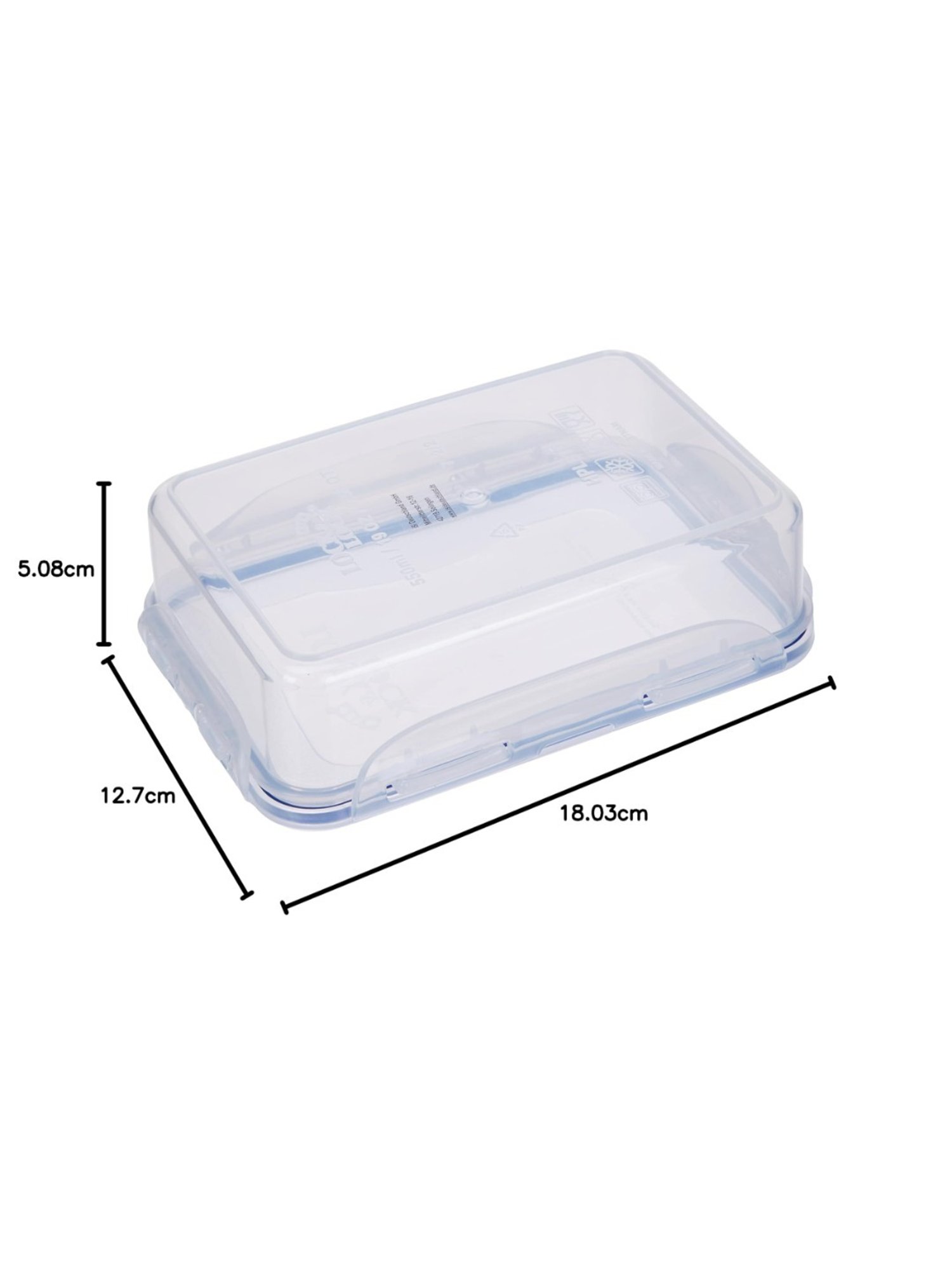 Lock & Lock Transparent Plastic Airtight Food Containers With Lid