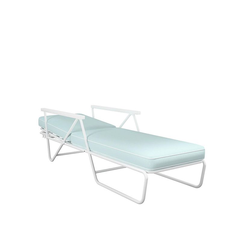 NewPort Outdoor Wicker Chaise Lounge - Dark Gray - Coaster