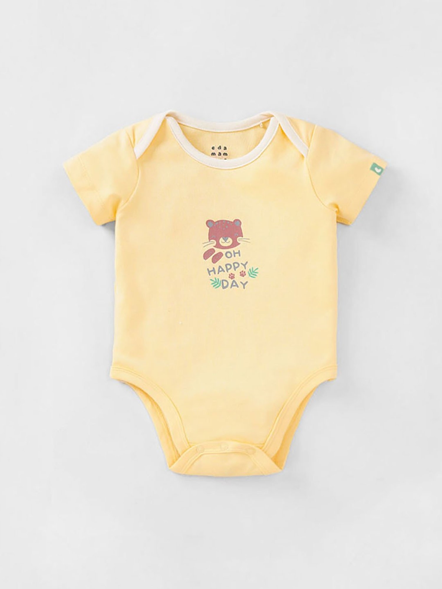 Ed-a-Mamma Baby Multicolor Printed Bodysuit (Pack Of 2)