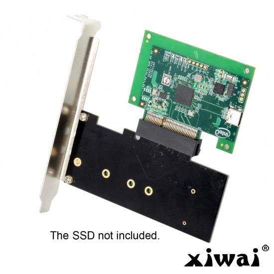 Xiwai Type-C TB3 to PCI Express PCI-E SSD Nvme NGFF M-key Convert Card Cable
