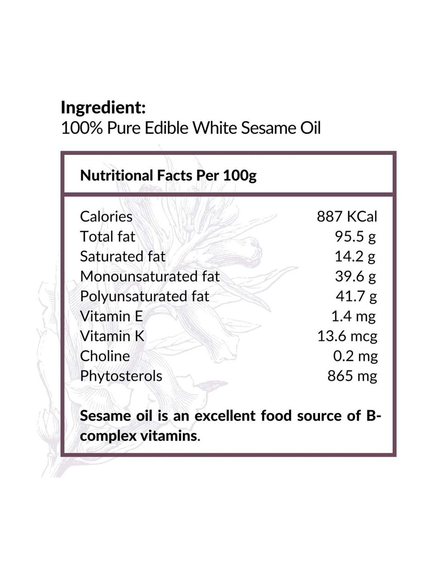 Essentia Extracts Cold-pressed White Sesame Oil - 250 ml