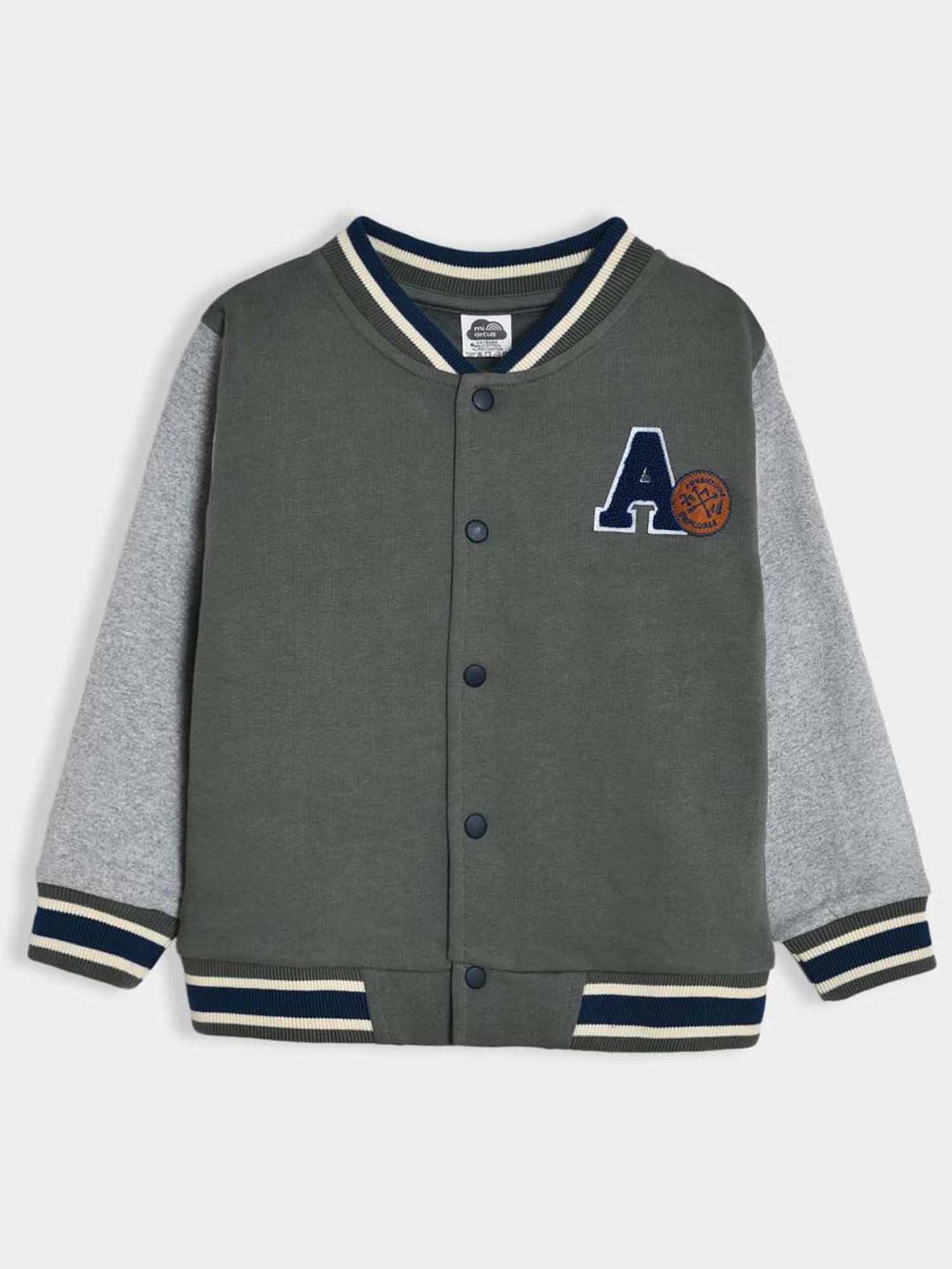 MiArcus Boys Green Printed Full Sleeves Sweatshirts & Hoodies