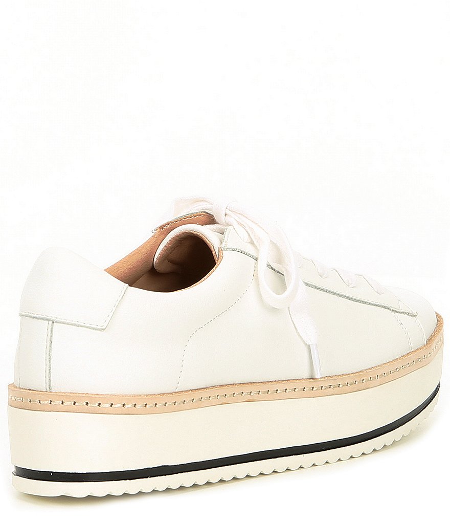 Chelsea & Violet Minie Leather Platform Lace-Up Sneakers