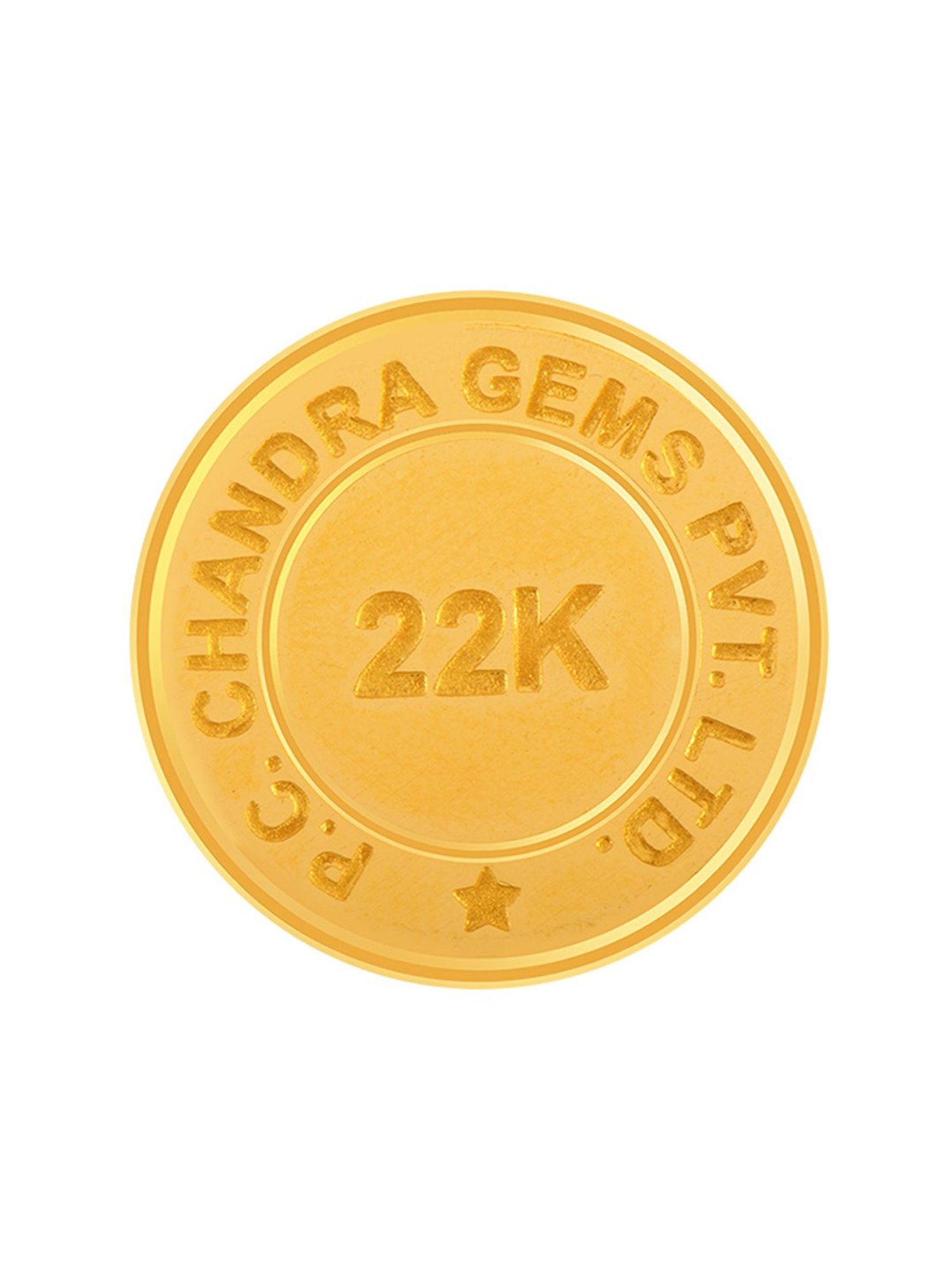 P.C. Chandra Jewellers 22k (916) 10gm Gold Coin