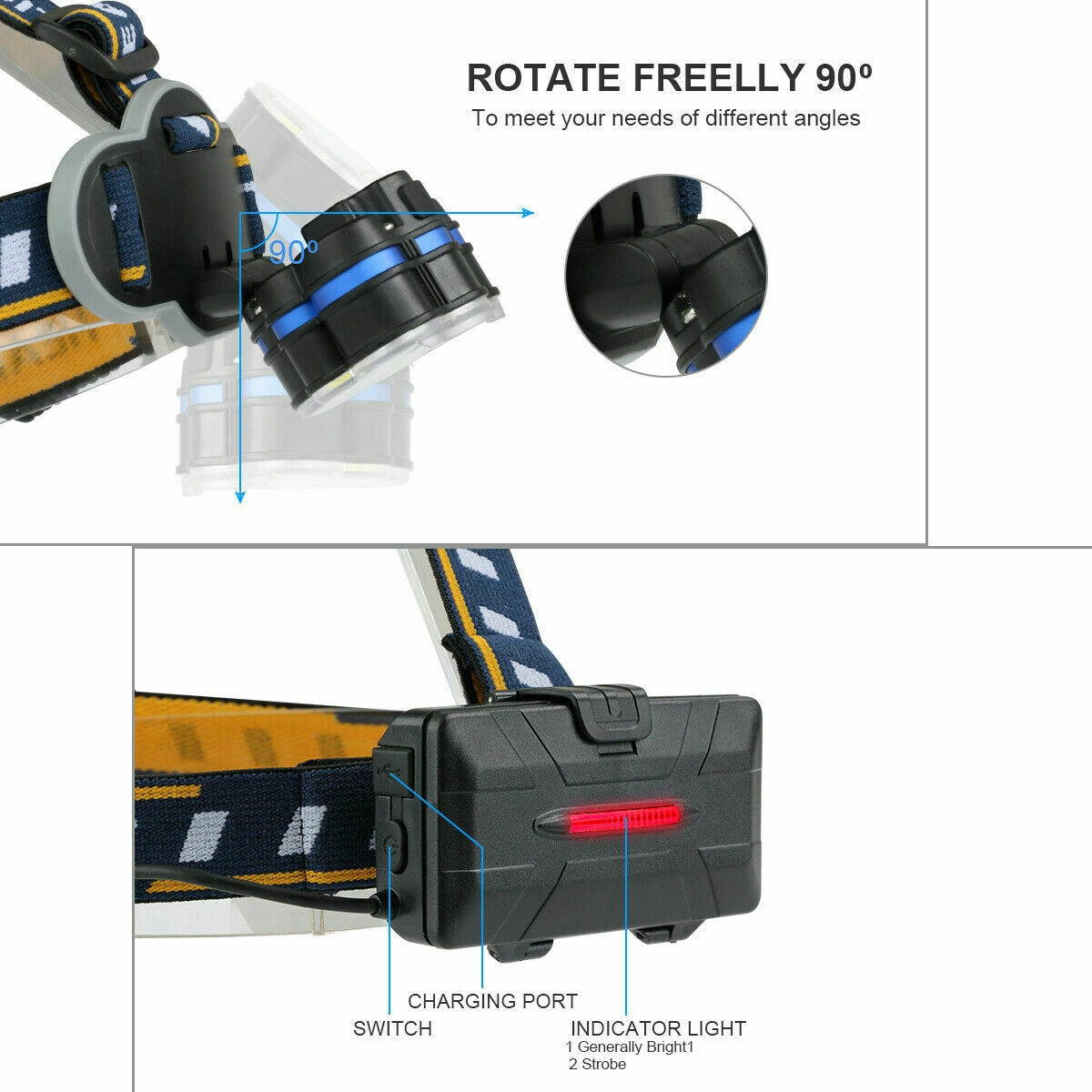 Super Bright 100000LM CREE XM-L T6 LED  lamp  light Flashlight   Torch