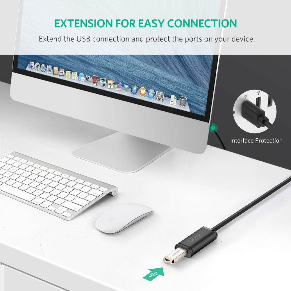 ESTONE USB 2.0 A Male to A Female Active Extension / Repeater Cable use with PlayStation, Xbox, Kinenct, Oculus VR, USB Flash Drive, Card Reader, Hard Drive, Keyboard, Printer, Camera and More 5M/15FT