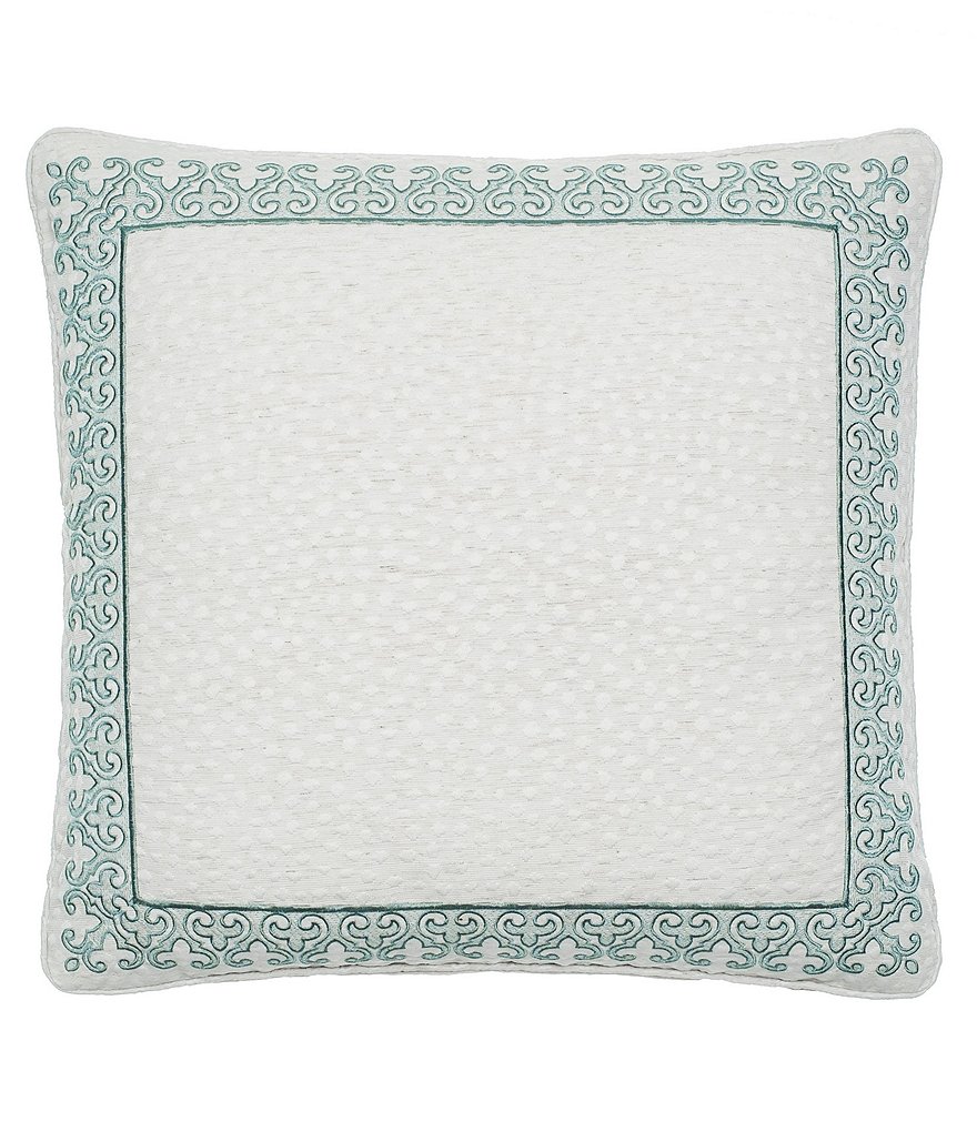 Rose Tree Kensington Dot Jacquard Reversible Square Pillow