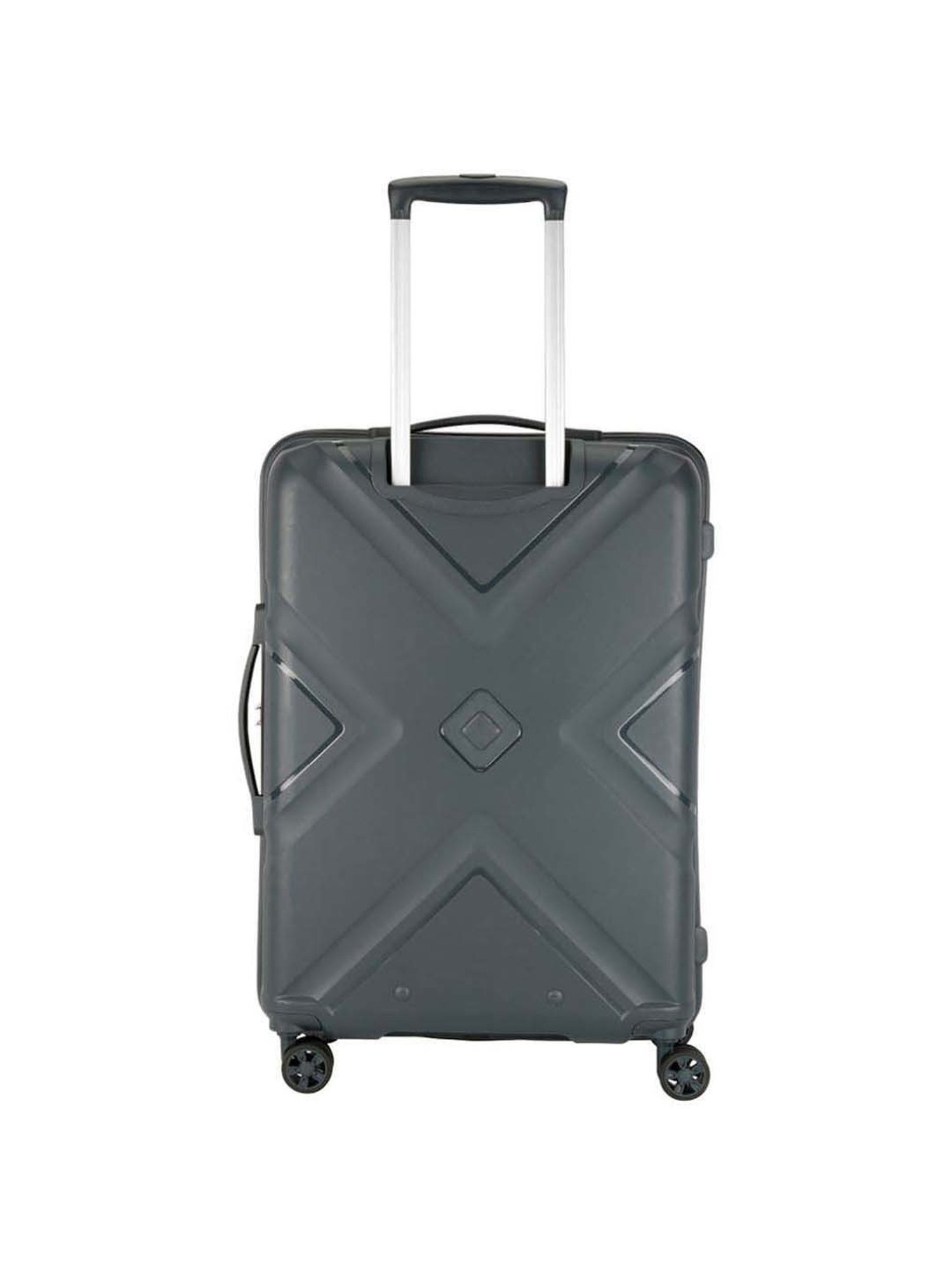 American Tourister Dark Slate Textured Hard Medium Trolley Bag - 48 cm