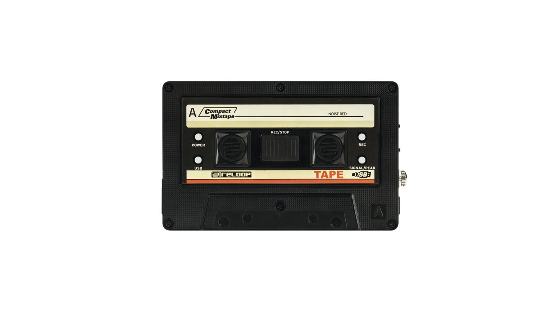 Reloop USB Mixtape Recorder with Retro Cassette Look, Black (TAPE)