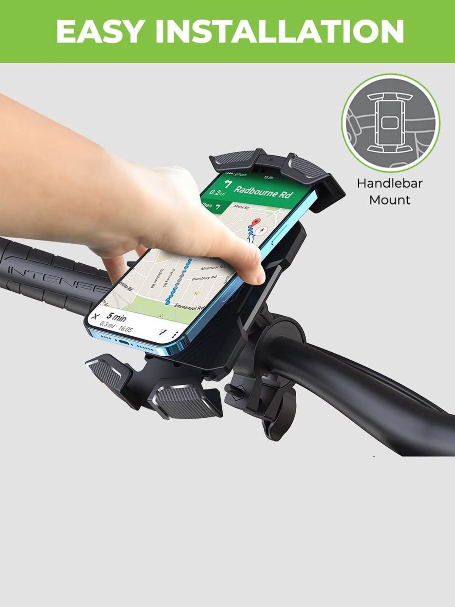 GRIPP Magic Stand Compatible for All Mobile Phones Devices (Black)