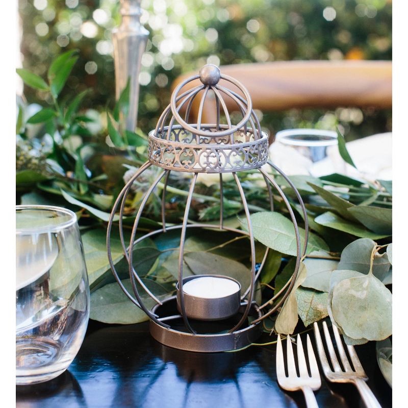 6ct Vintage Bird Cage Lantern