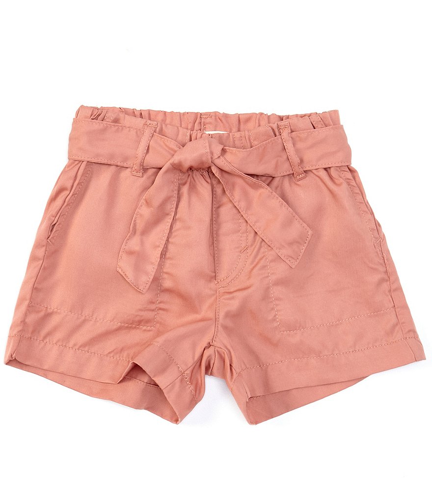 Hippie Girl Little Girls 4-6X Roll-Cuff Midi Denim Shorts