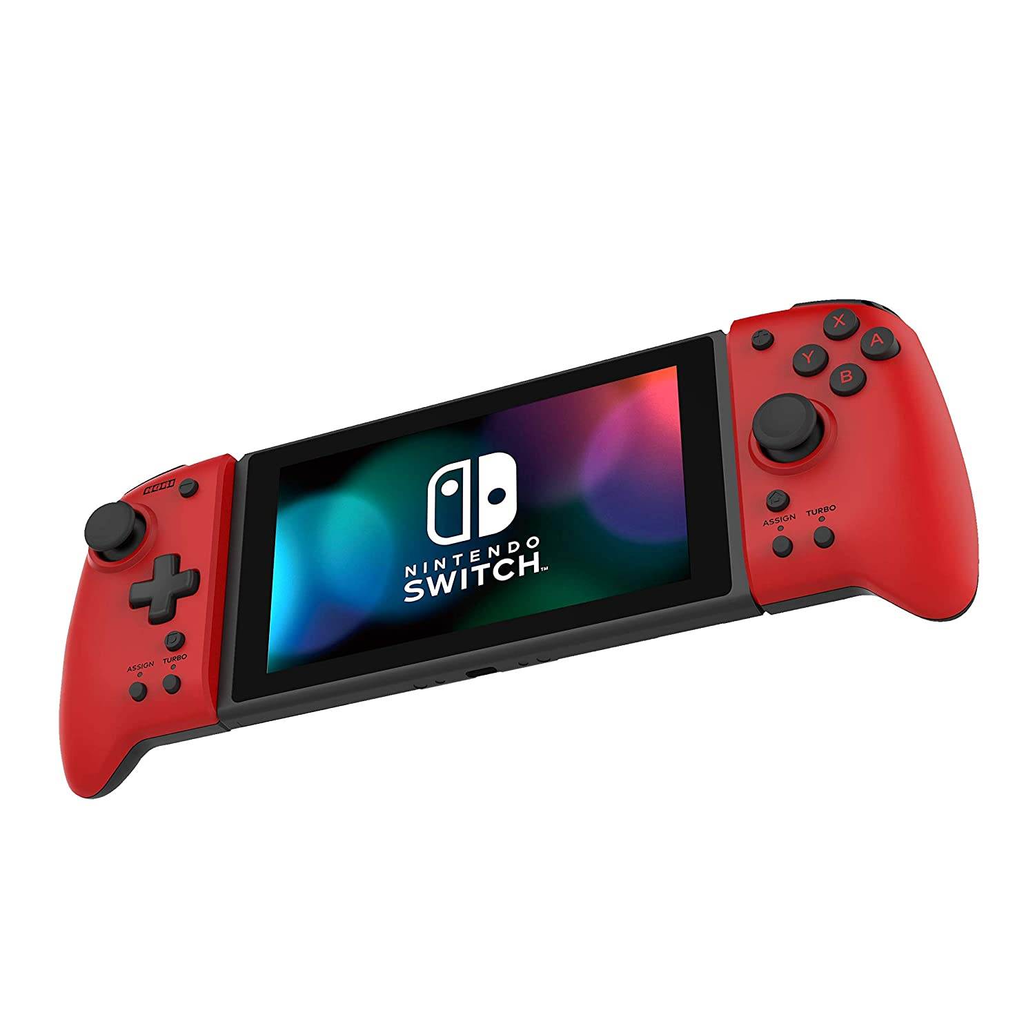 Hori Nintendo Switch Split Pad Pro (Red) Ergonomic Controller for Handheld Mode - Officially Licensed By Nintendo - Nintendo Switch