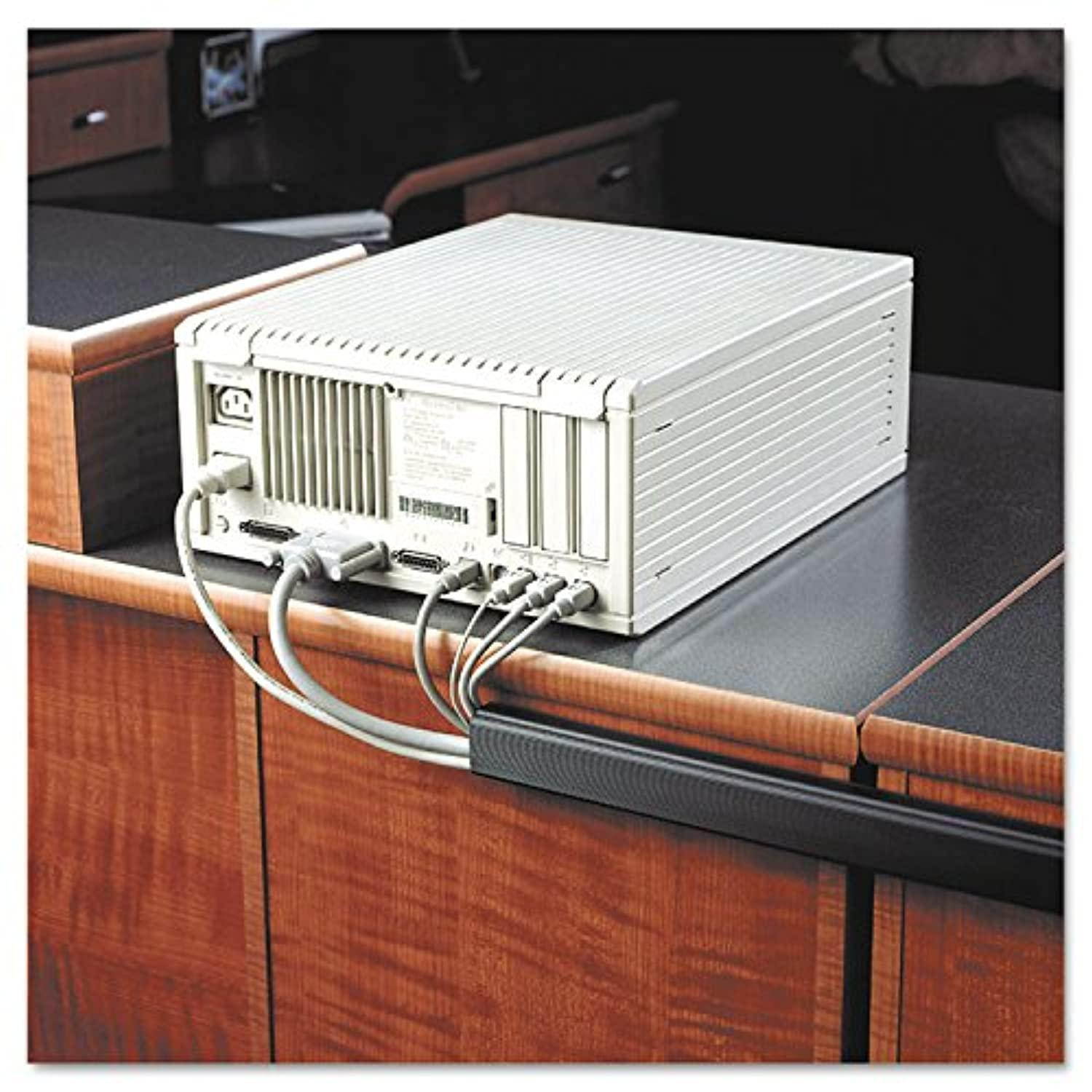 master caster cord away 00205 1-1/2 nonlocking j channel, black