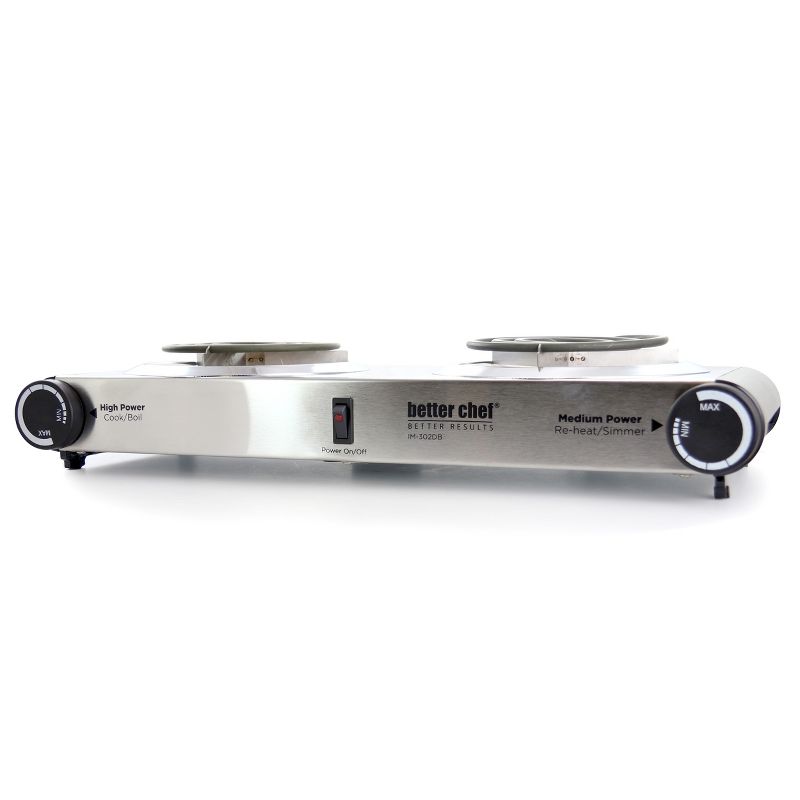 Better Chef IM-302DB Stainless Steel Dual Electric Burner