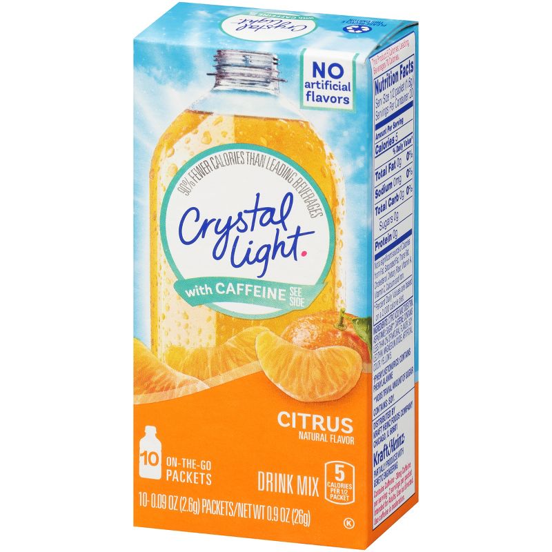 Crystal Light On the Go Citrus Energy Drink Mix - 10pk/.09oz Stix