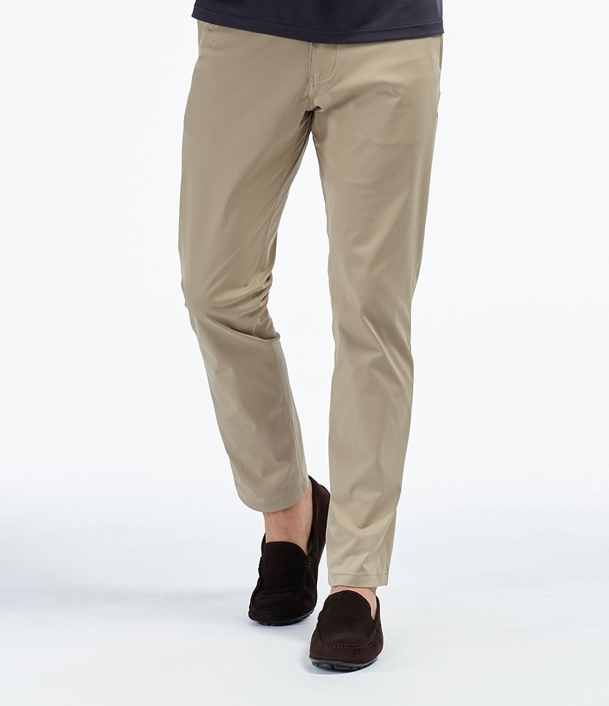 RHONE Slim-Fit Flat-Front Commuter Stretch Pants