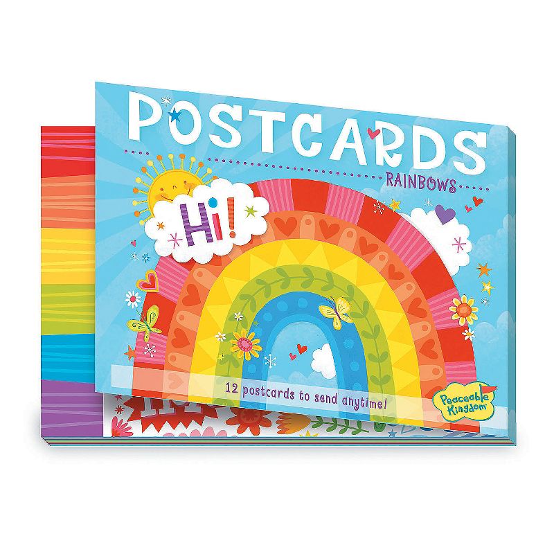 MindWare Rainbows Postcards - Stationery - 12 Pieces