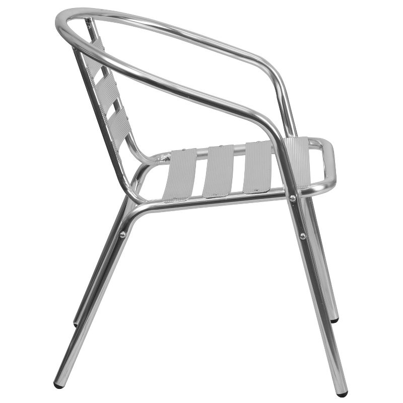 Riverstone Furniture Collection Slat Back Chair Aluminum