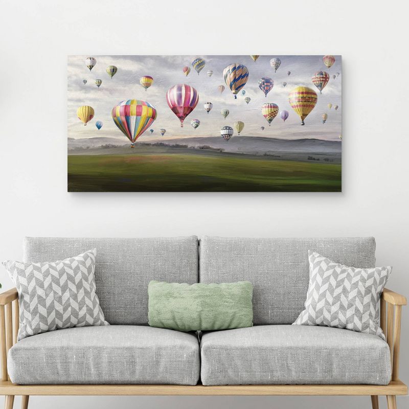 24" x 48" Up & Away by Studio Arts Unframed Wall Canvas - Masterpiece Art Gallery