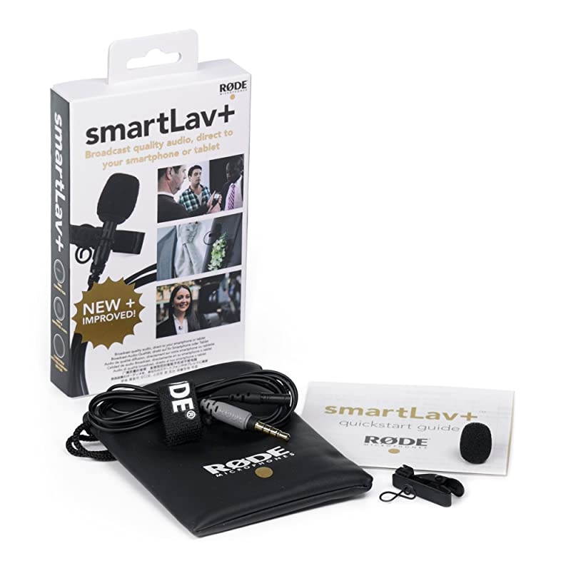 SmartLav+ Omnidirectional Lavalier Microphone for iPhone and Smartphones Black