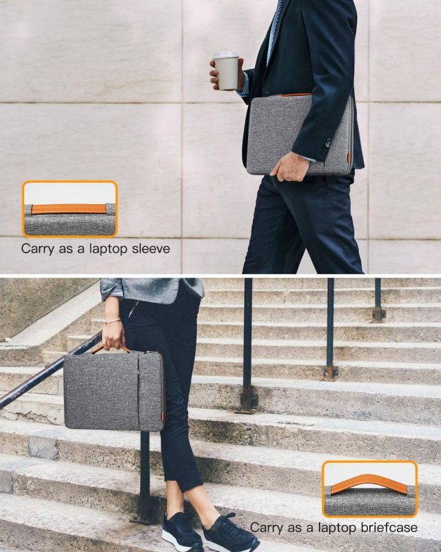 Inateck 14 Inch Laptop Sleeve Case Compatible with 14 Inch Chromebook Notebook Ultrabook, 15 Inch Macbook Pro 2016-2019(A1707/A1990), 15 Inch Surface Laptop3