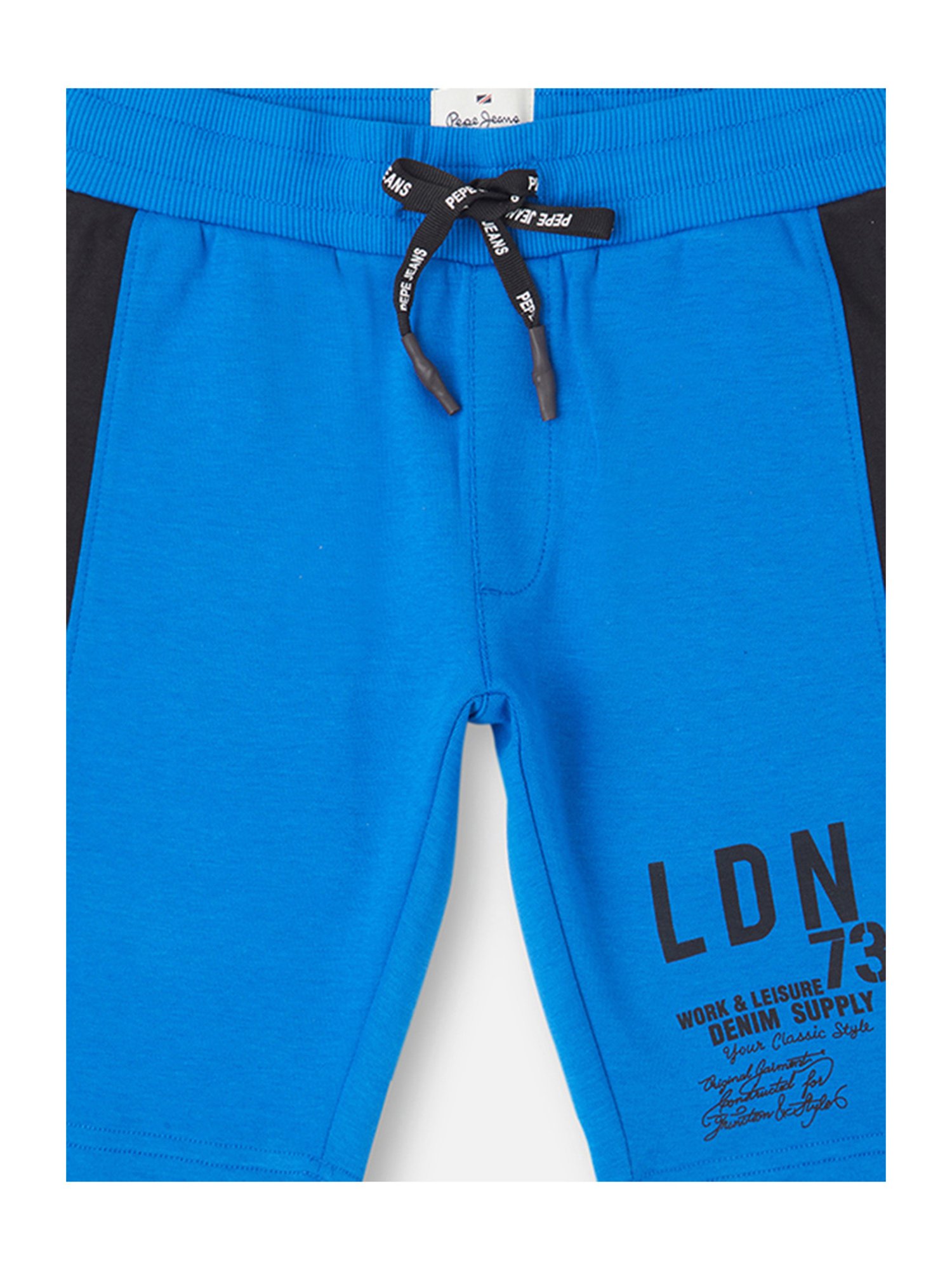 Pepe Jeans Kids Royal Blue Printed Shorts