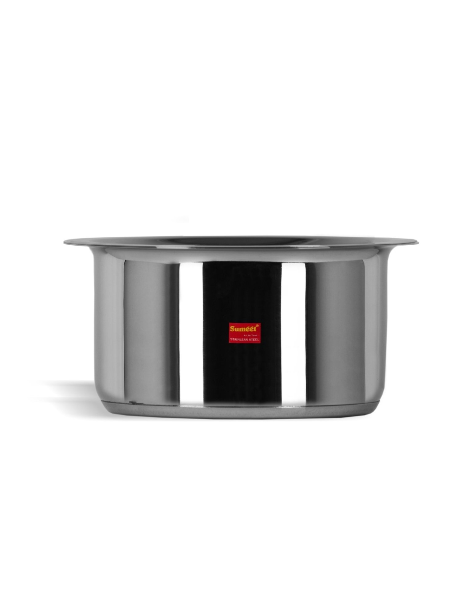 Sumeet Stainless Steel Induction Bottom  Container / Tope / Cookware With Lid  Size No.13 (2.3 Ltr)