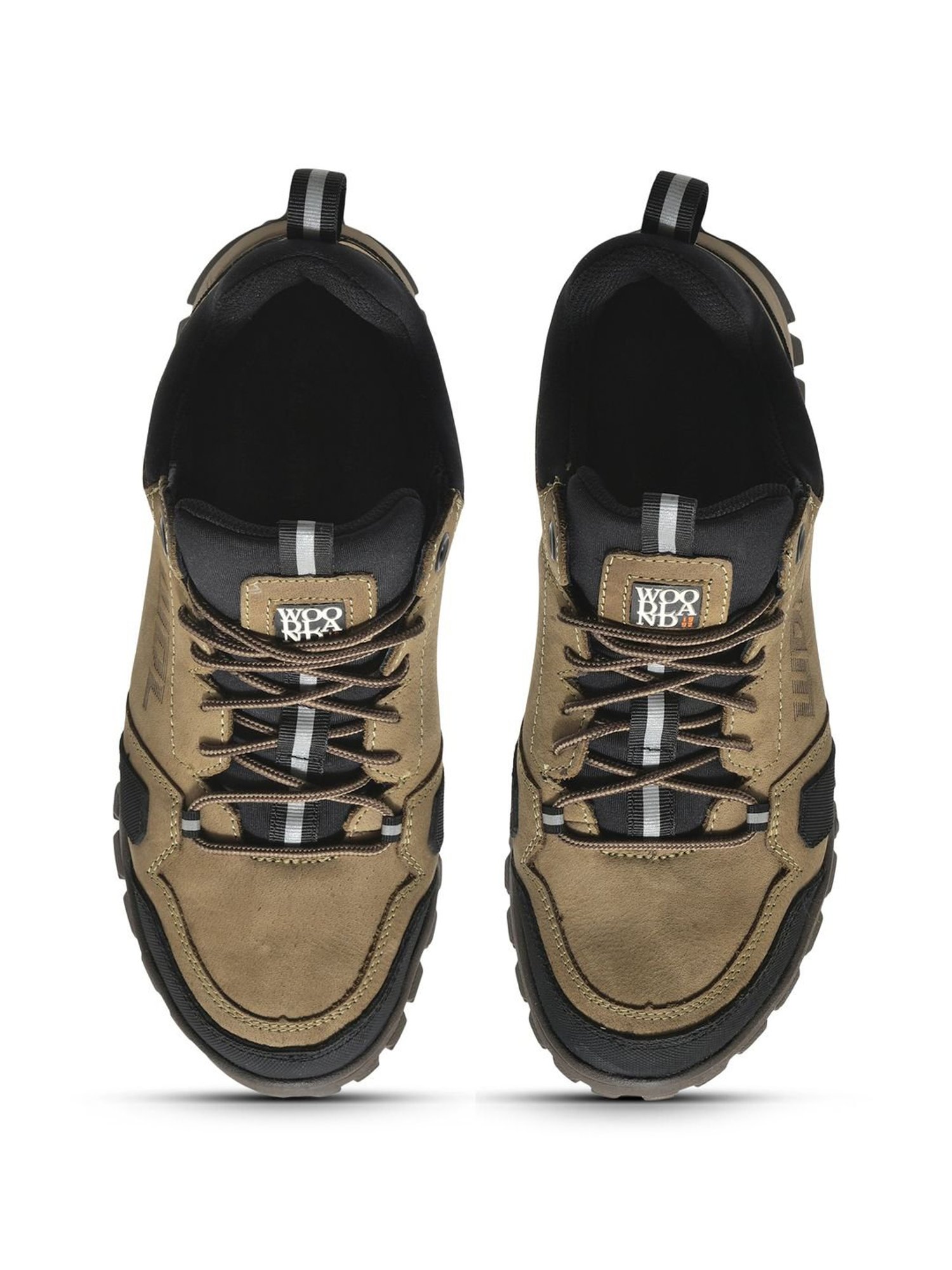Woodland Men's Khaki Casual Sneakers