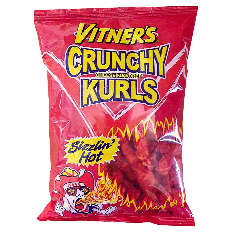 Vitner's Sizzlin' Hot Cheese Flavored Crunchy Kurls - 1.8oz