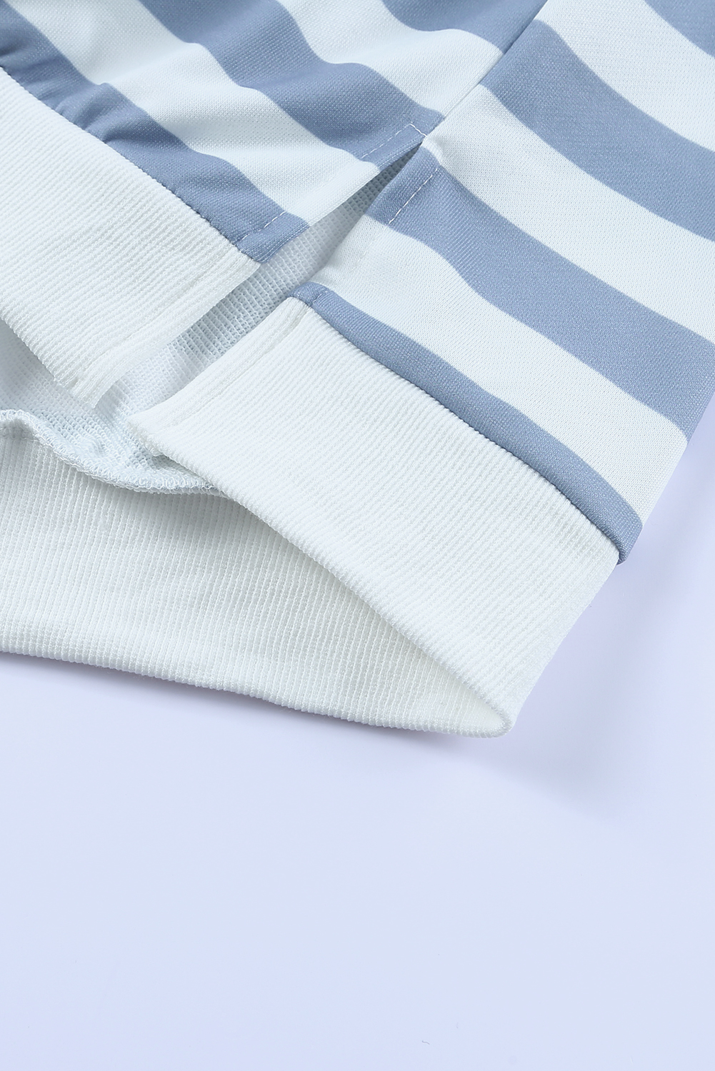 Pink Sequins Candy Cane Round Neck Sweatshirt