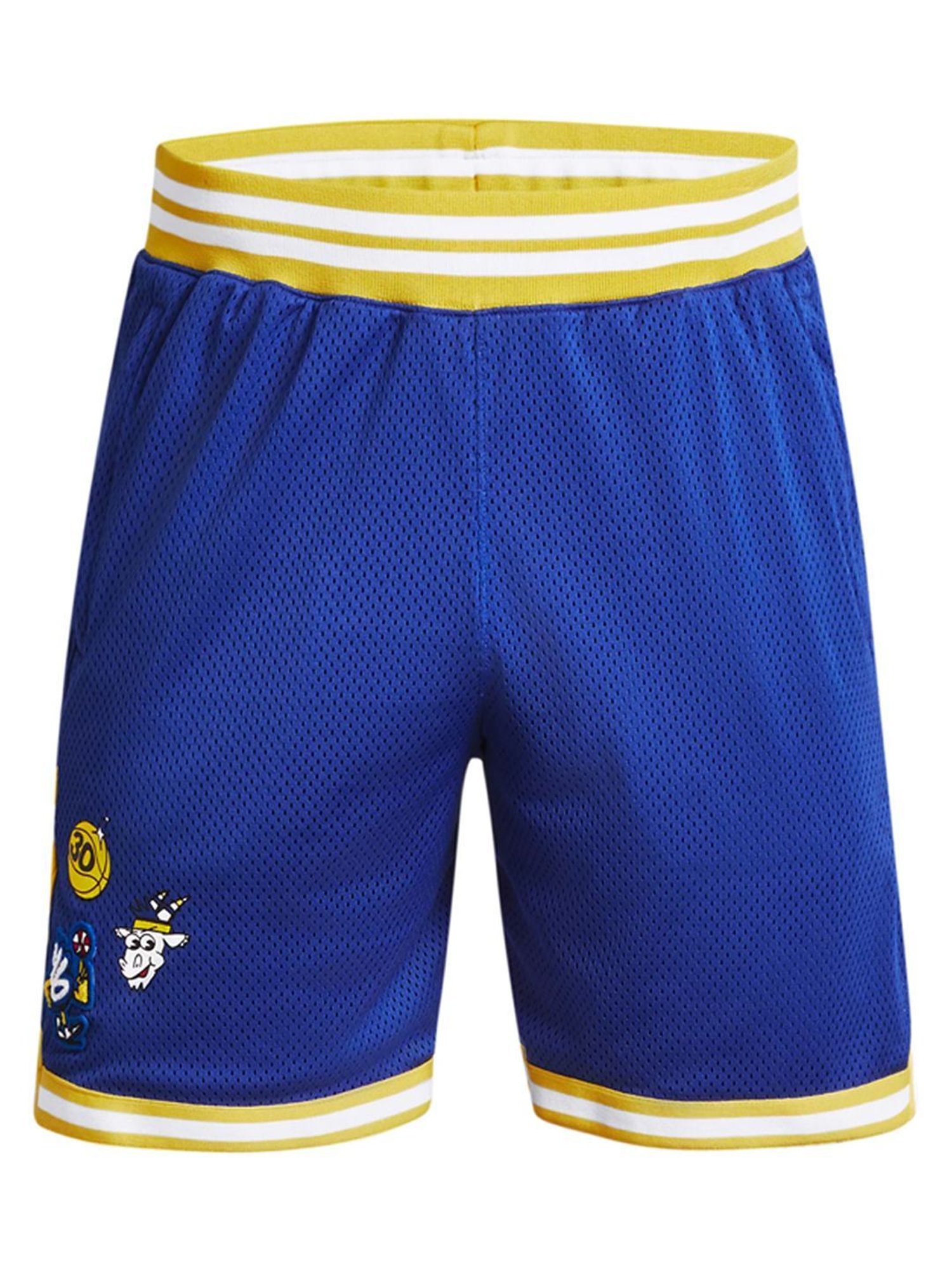 Under Armour Blue Loose Fit Printed Sports Shorts