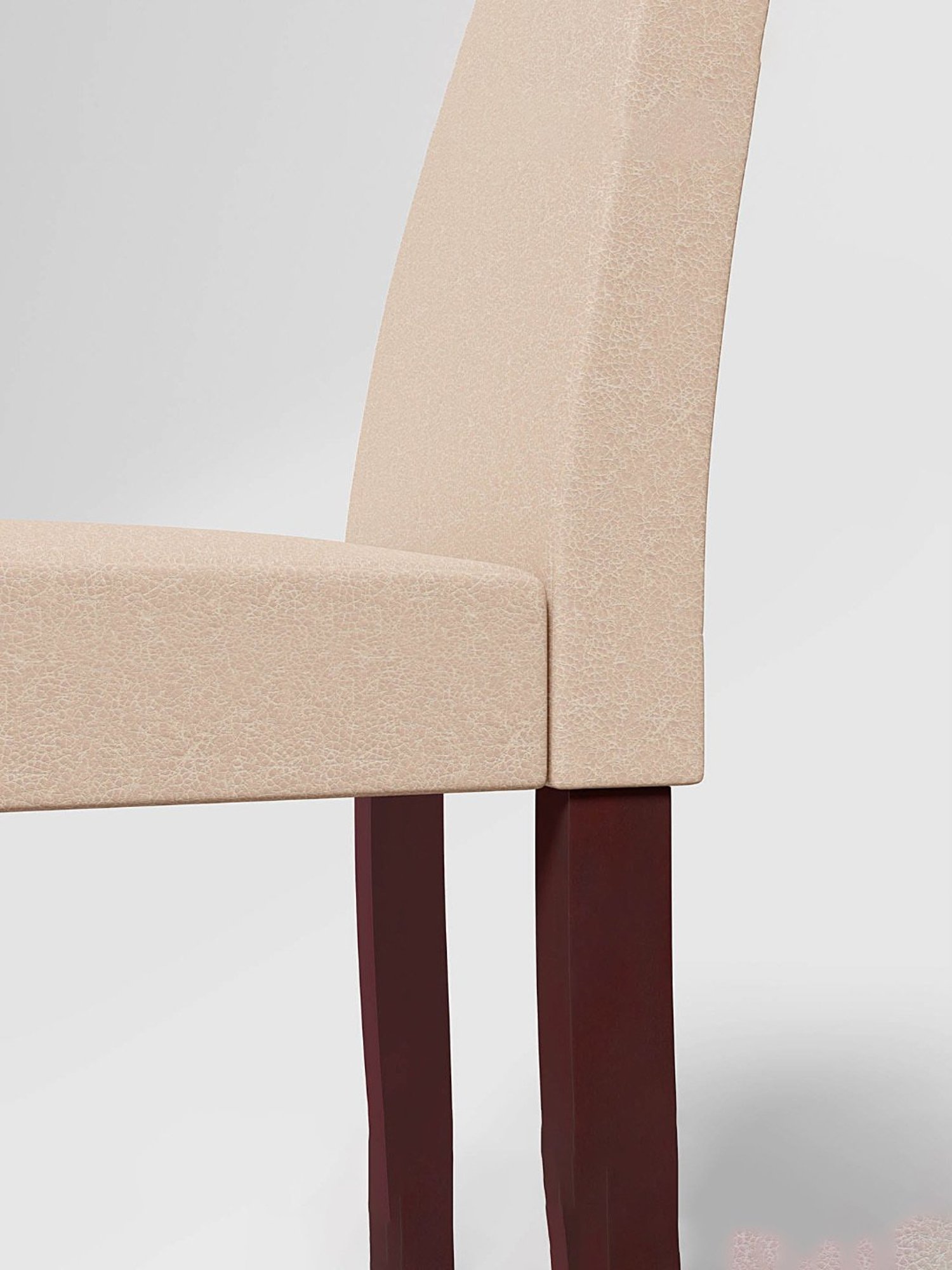 Durian Elanor Modern Brown & Beige Premium Leatherette Dining Chair