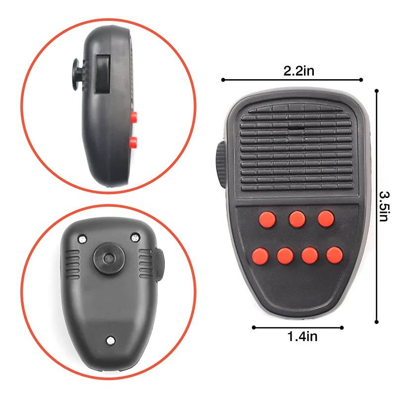 Car Siren Speaker 12v 50w 7 Tones Sound Electronic Car Siren Vehicle Horn with Mic PA Speaker System Amplifier Emergency Sound for Cars Vans Trucks Motorcycles
