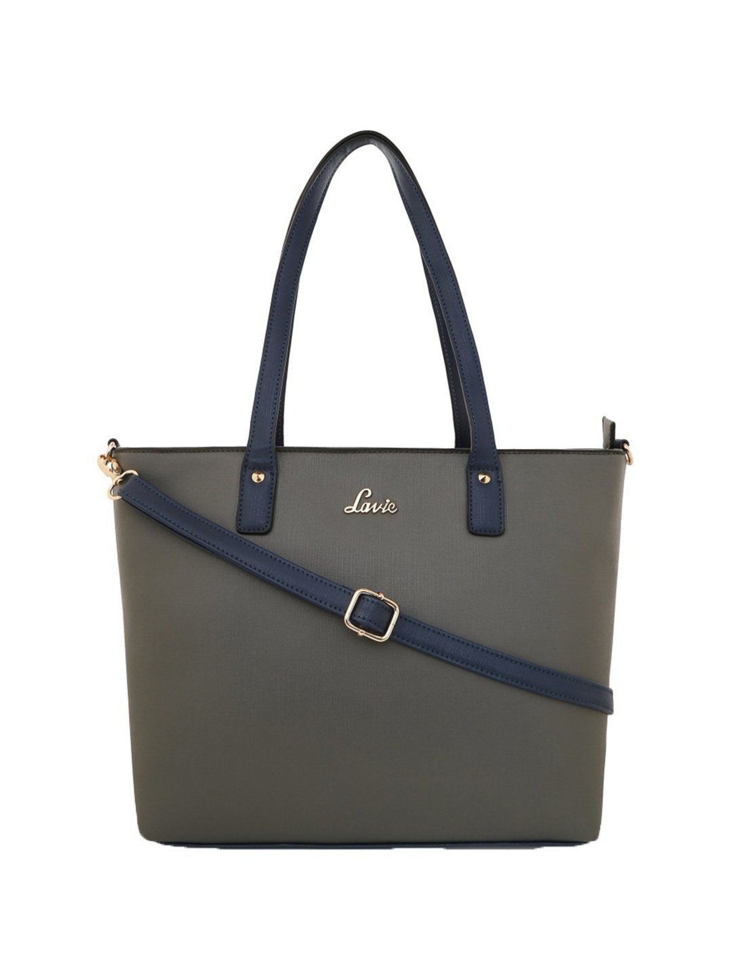 Lavie Adelajda Grey Solid Shoulder Handbag