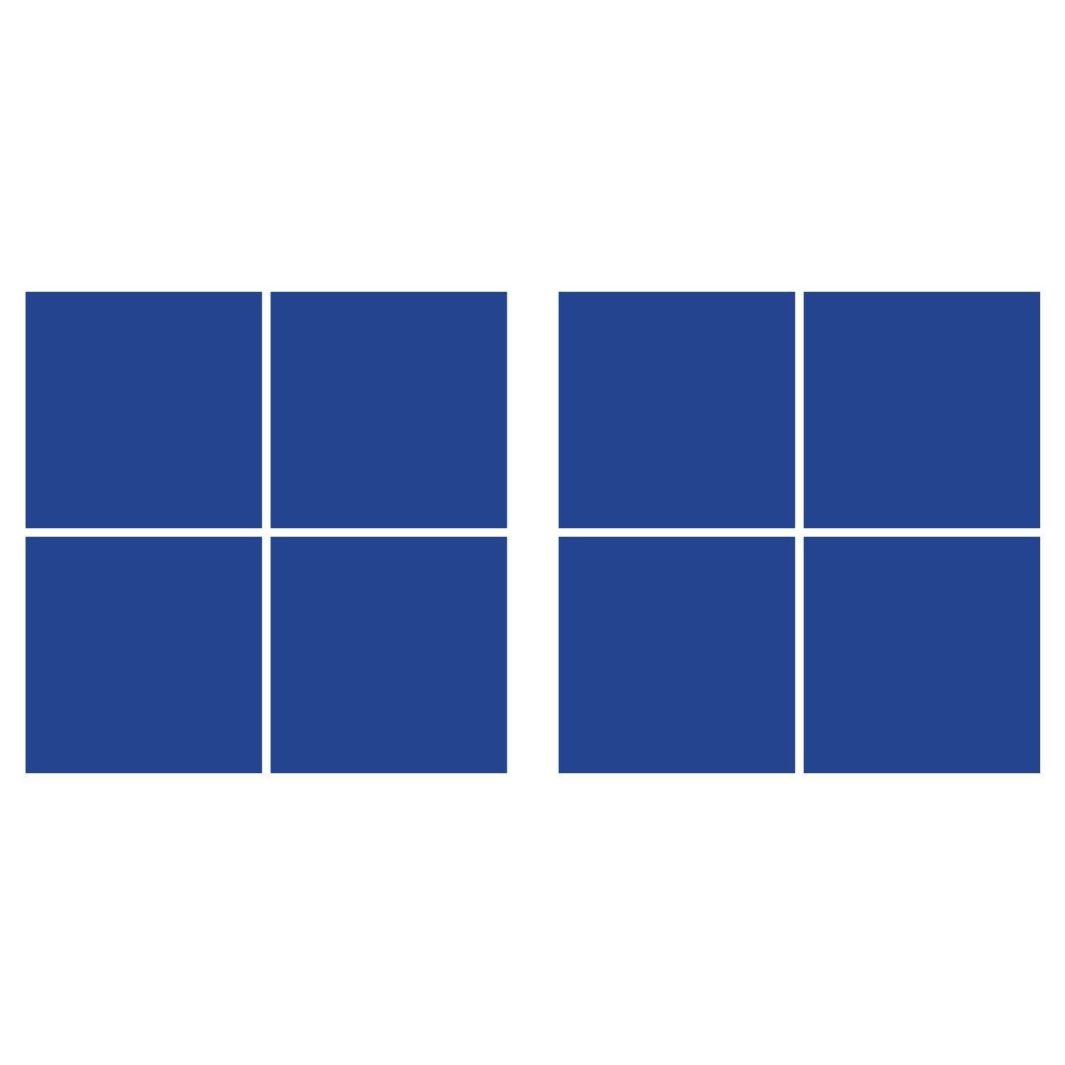 LiteMark 5.5 Inch Golden Yellow Square Decals - Pack of 8