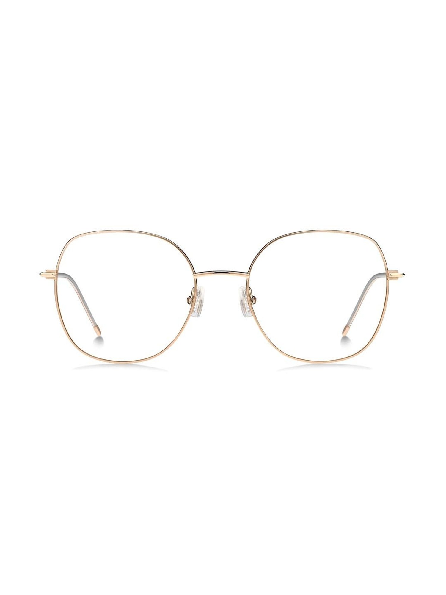 Hugo Boss Gold Square Eye Frames for Women