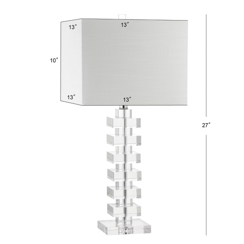 28" Crystal June Table Lamp (Includes LED Light Bulb) Clear - JONATHAN Y