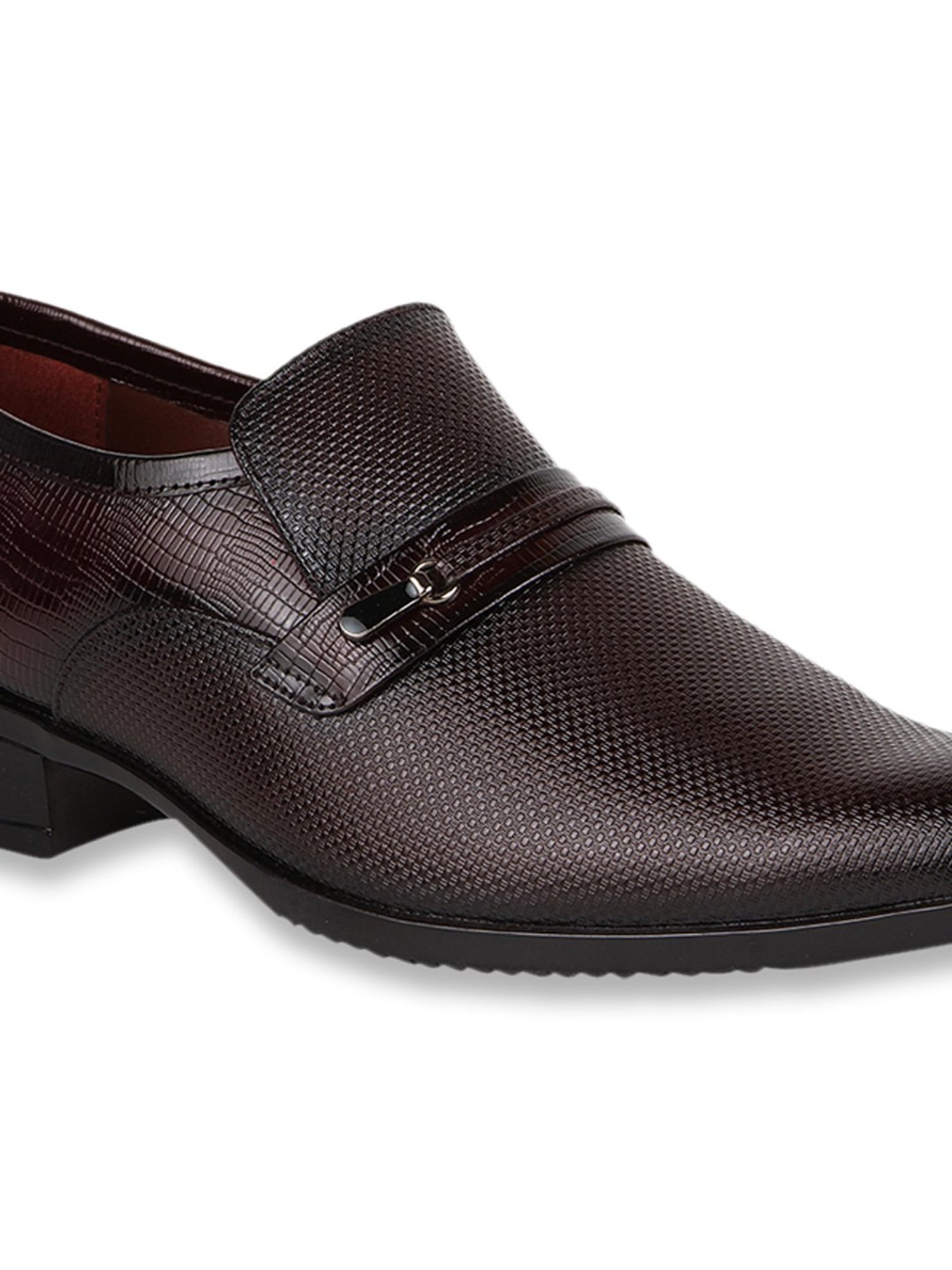 Regal Men's Maroon Formal Slip-Ons