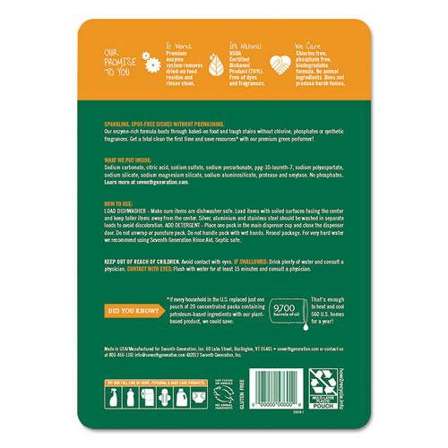 Seventh Generation Natural Dishwasher Detergent Packs
