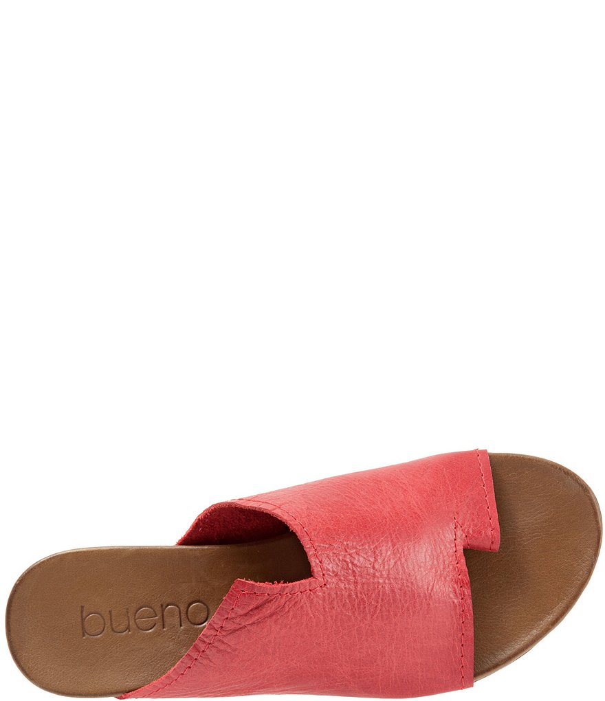 Bueno Tulla Toe Post Leather Slide Sandals