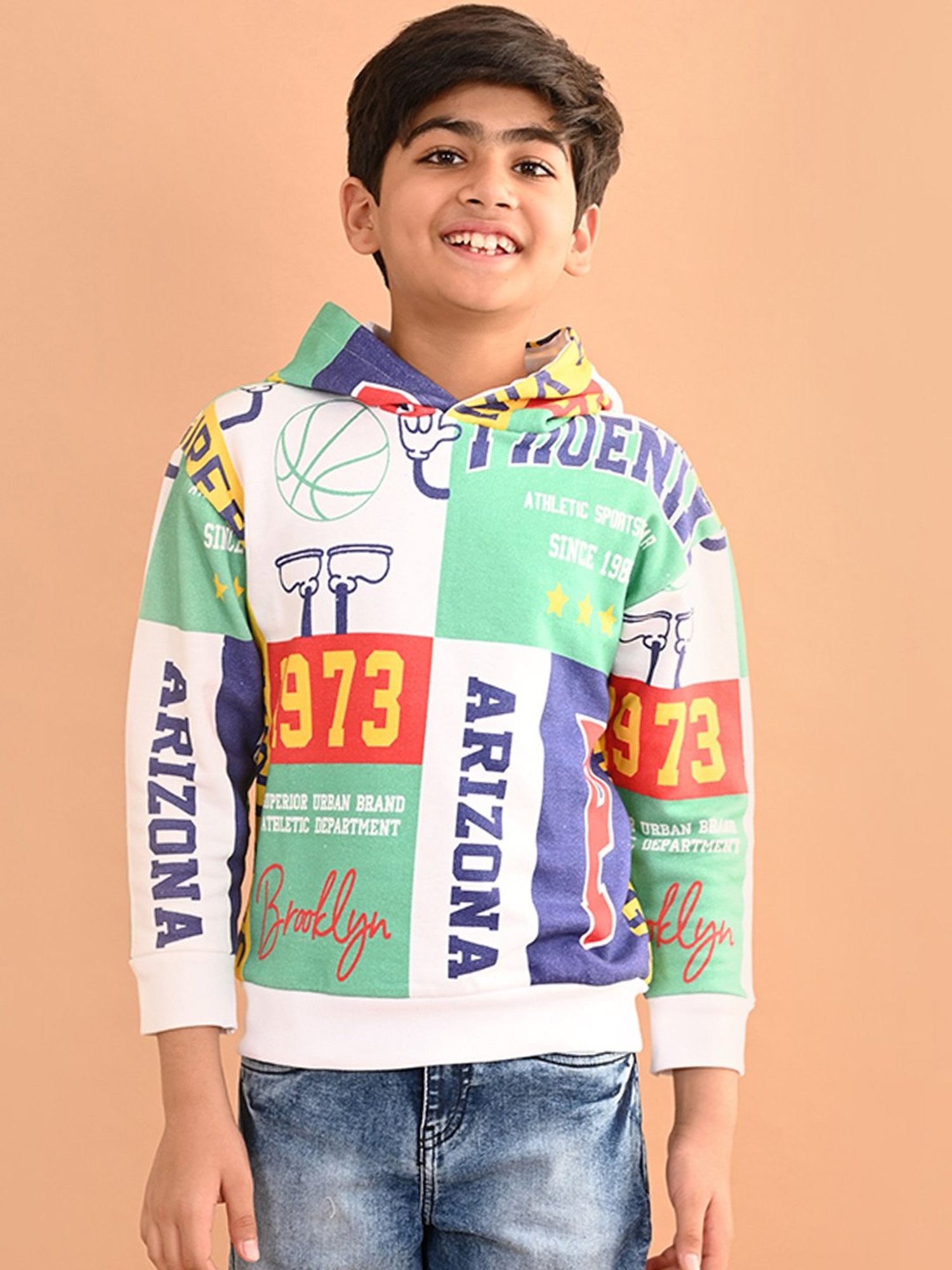 LilPicks Kids Multicolor Printed Full Sleeves Sweatshirt