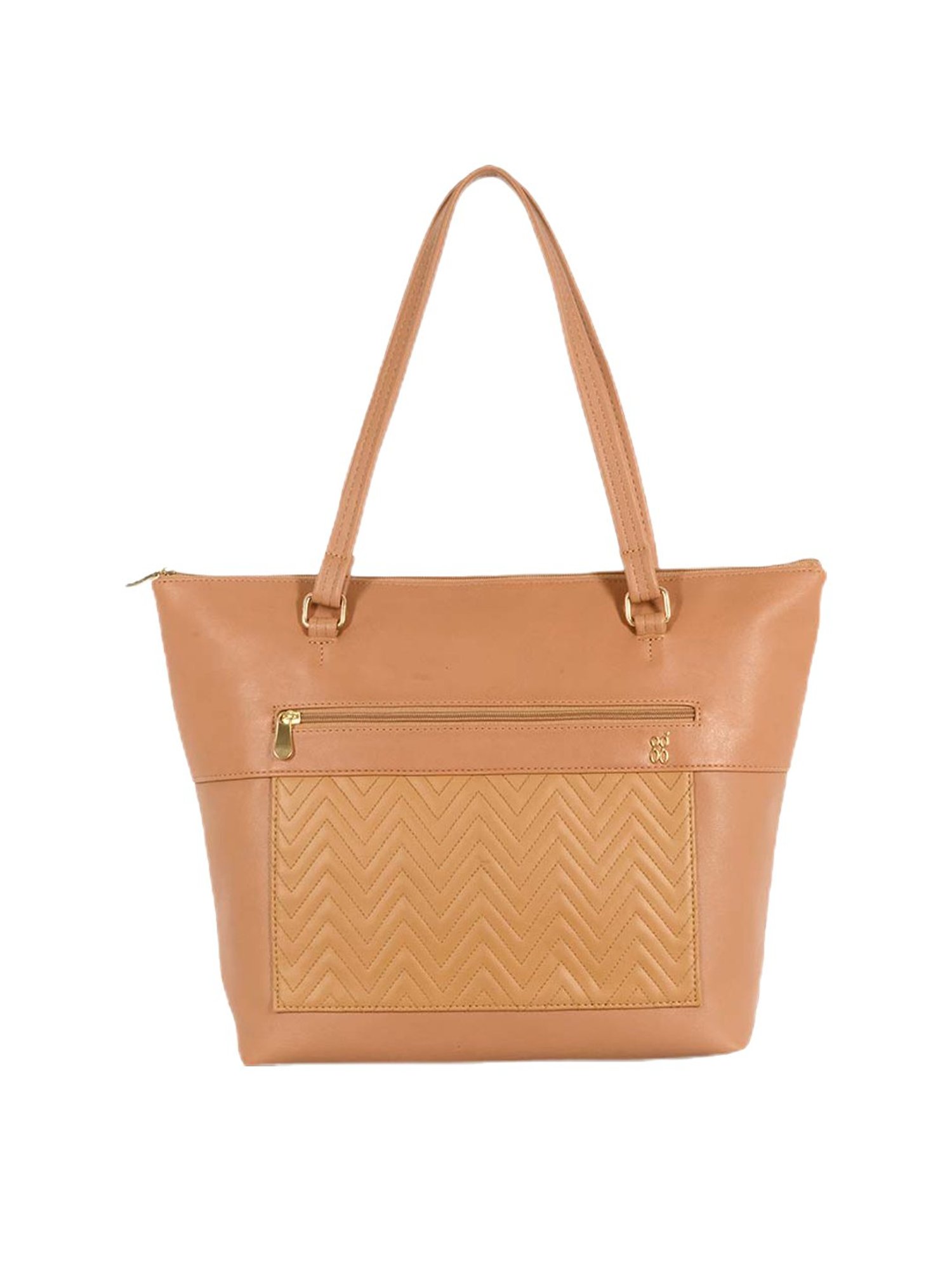 Baggit Pink Textured Large Tote Handbag