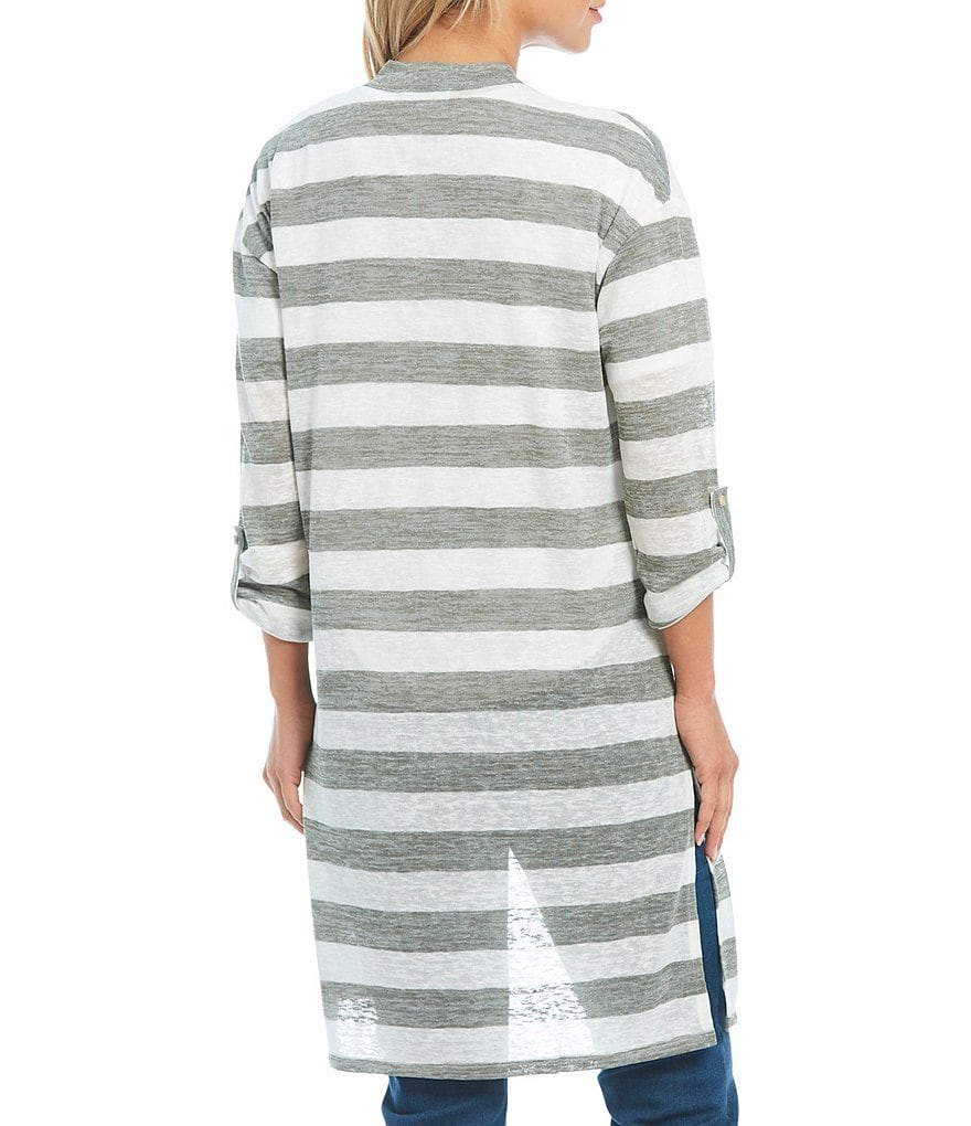 Westbound Two-Pocket 3/4 Roll Tab Sleeve Cardigan