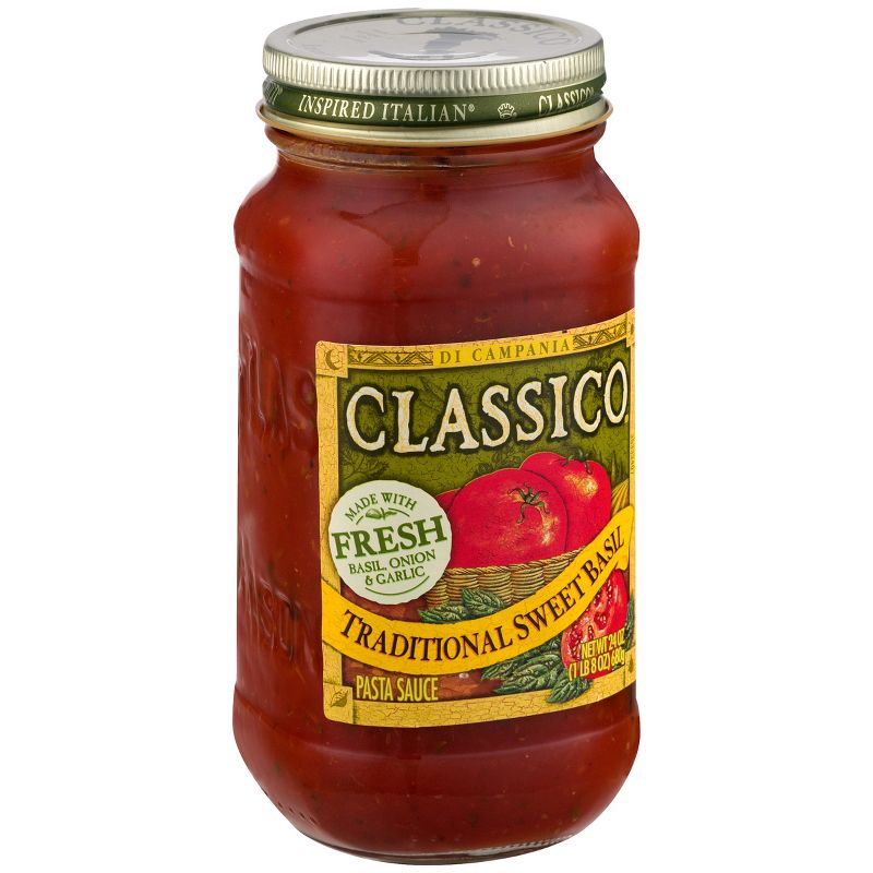 Classico Traditional Sweet Basil Pasta Sauce 24oz
