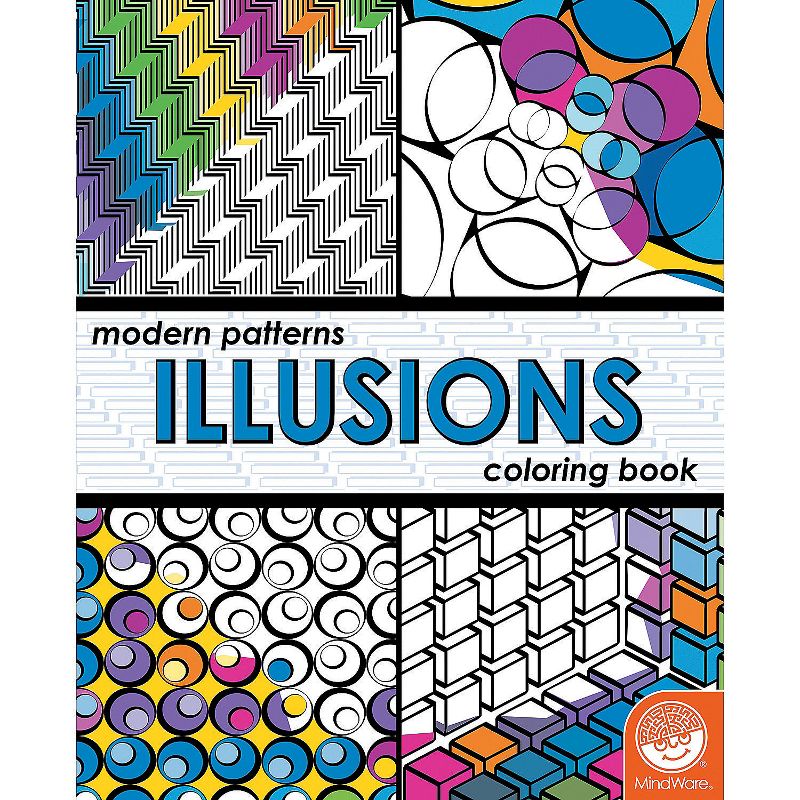 MindWare Modern Patterns Illusions Coloring Book - Coloring Books
