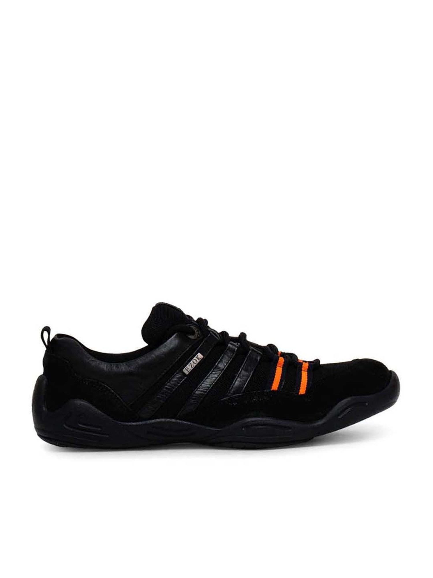Ezok Men's Black Casual Sneakers
