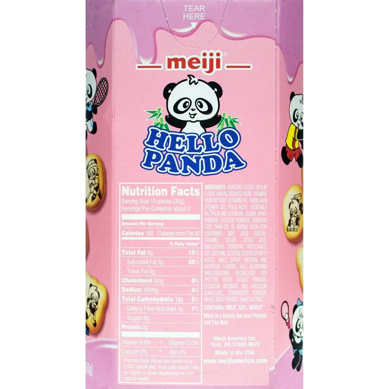 Meiji Hello Panda Strawberry Cream Biscuits - 2oz
