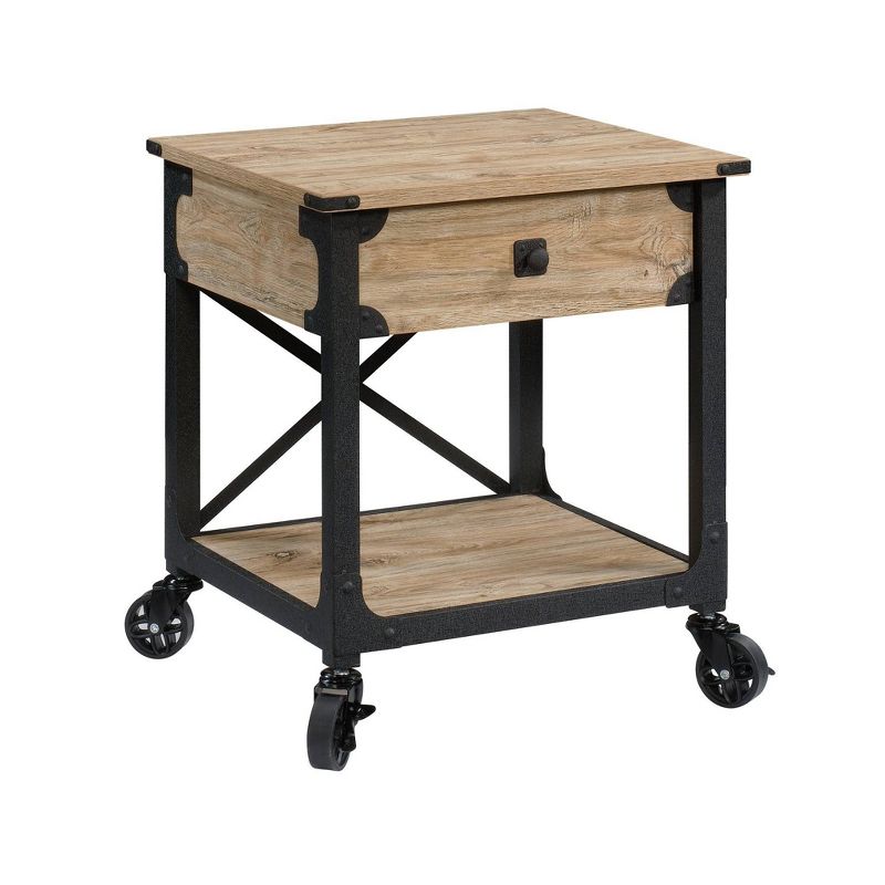 Steel River Side Table Distressed Brown - Sauder