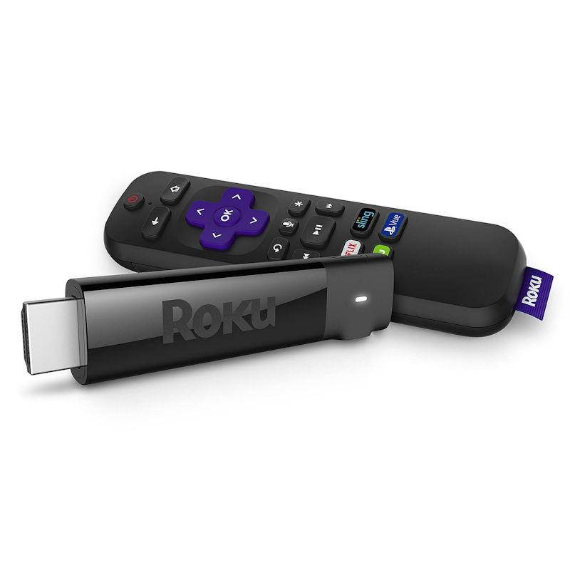 Roku Streaming Stick+ HD/4K/HDR Streaming Media Player with Long-range Wireless and Voice Remote with TV Controls - Black (3810R)